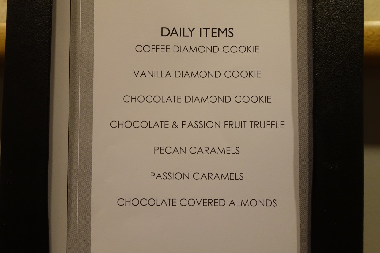 Ritz-Carlton Kapalua Club Lounge Dessert Menu