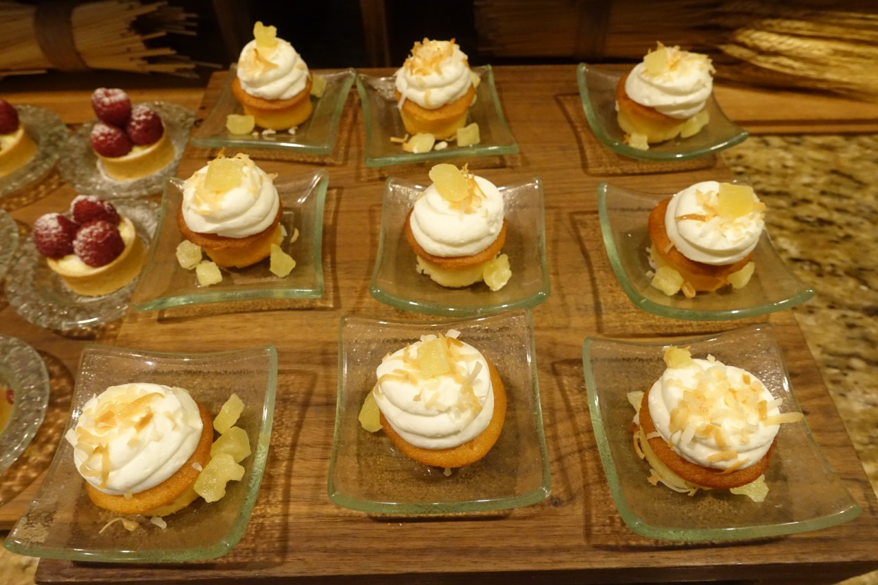 Pineapple Cake with Coconut, Ritz-Carlton Kapalua Club Lounge