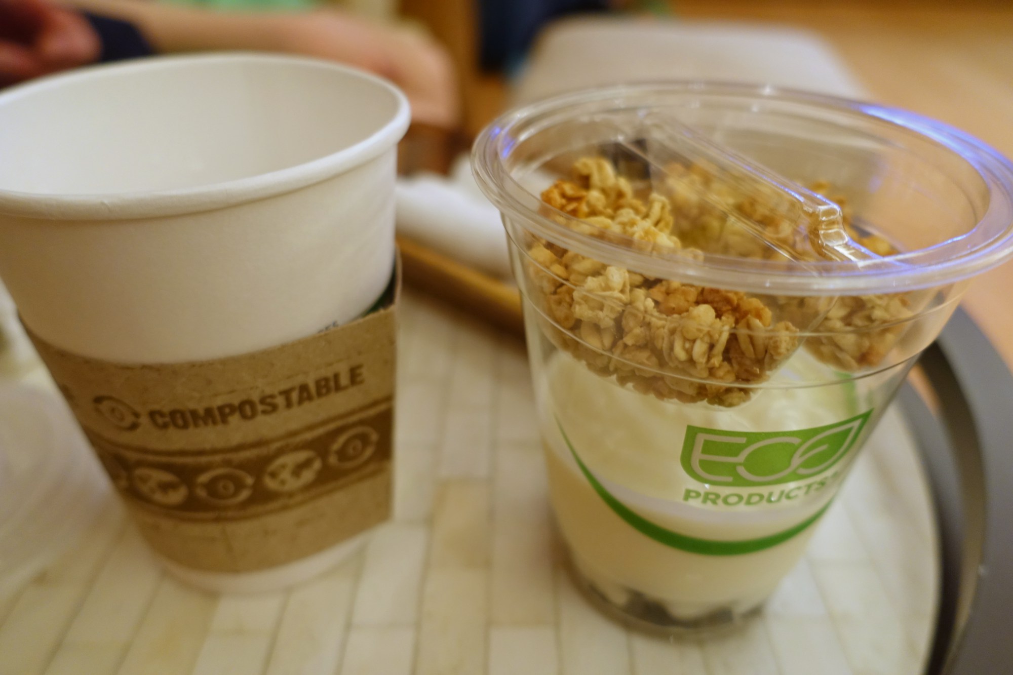 Four Seasons Lanai Lounge Yogurt and Cappuccino