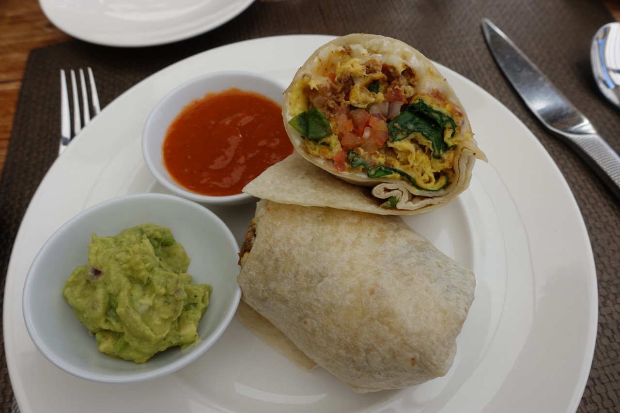 Breakfast Burrito, One Forty Review, Four Seasons Lanai