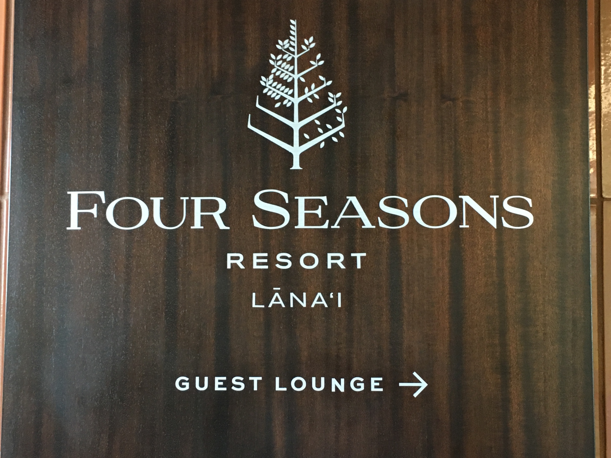 Four Seasons Lanai Lounge Sign, Honolulu Airport (HNL)
