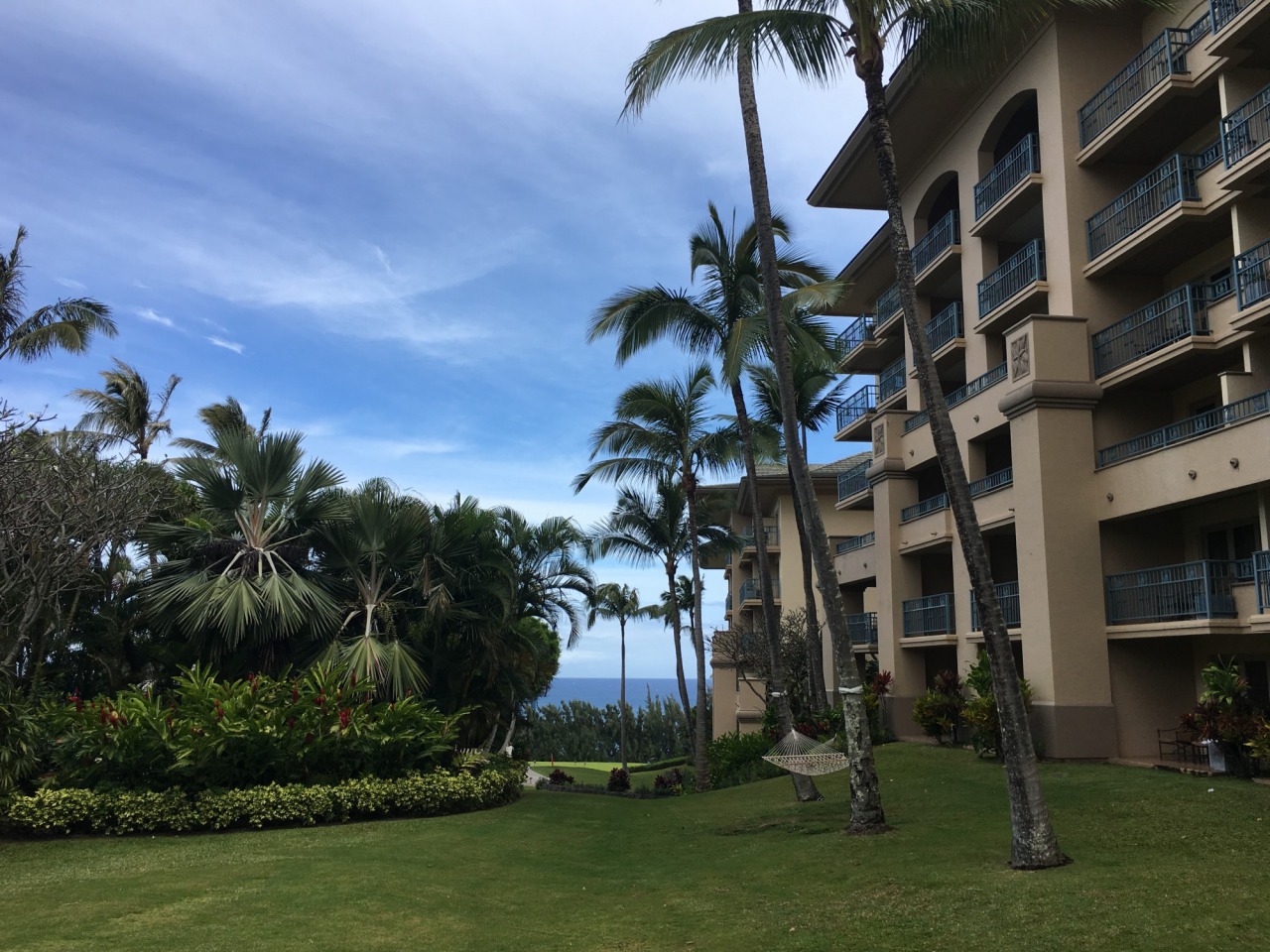 Lawn Outside Our Garden View 1BR Residence Suite, Ritz-Carlton Kapalua Maui Review