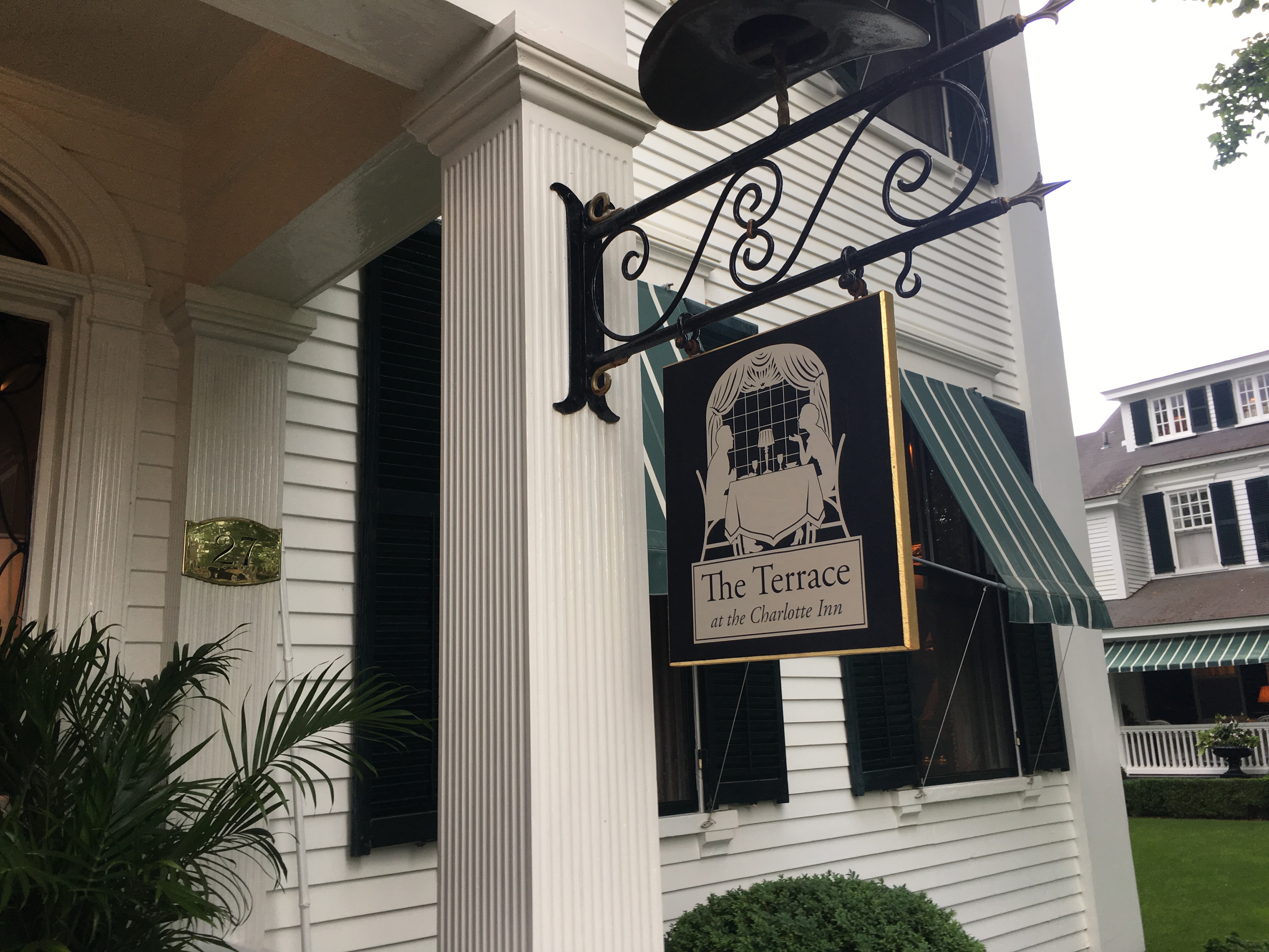 The Terrace at the Charlotte Inn Review-Edgartown Marthas Vineyard