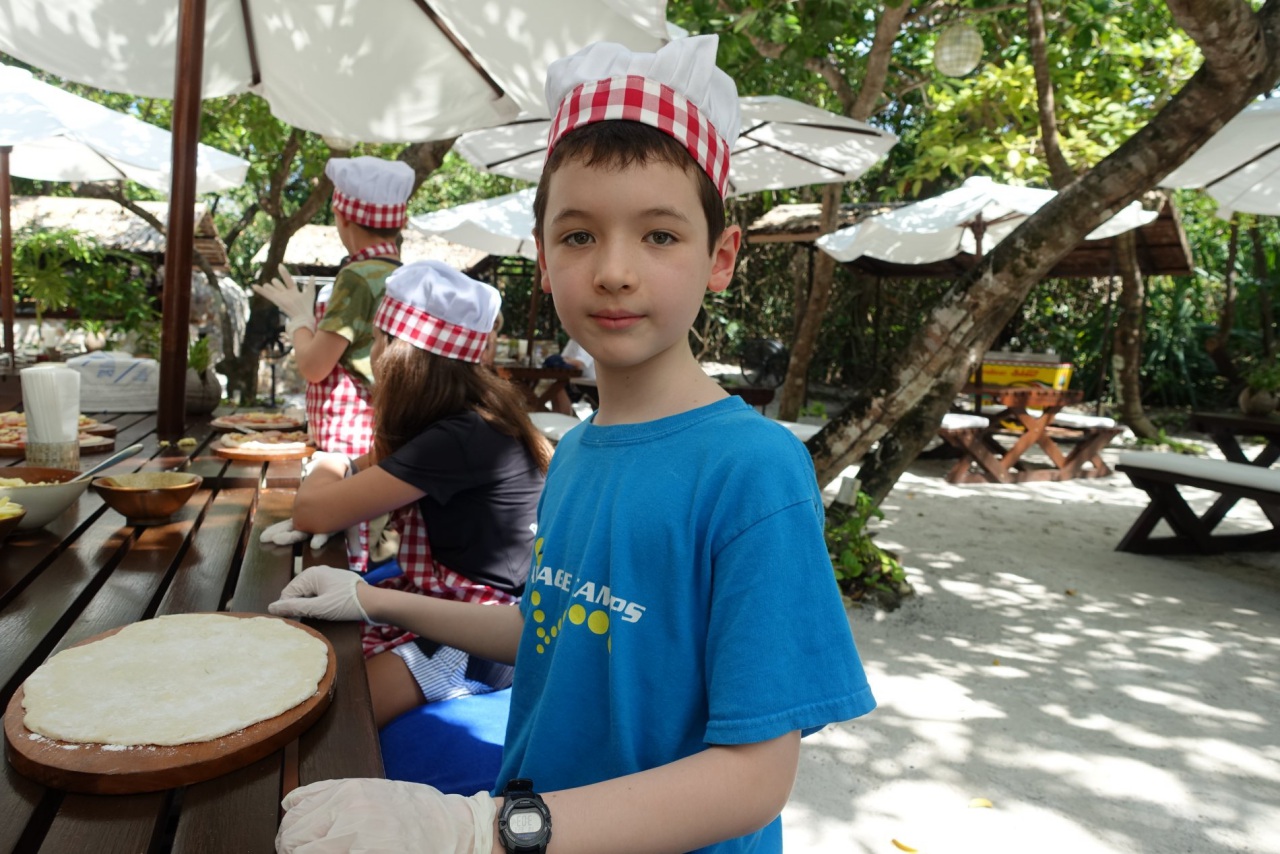 Pizza Making at Amanpulo Kids' Club
