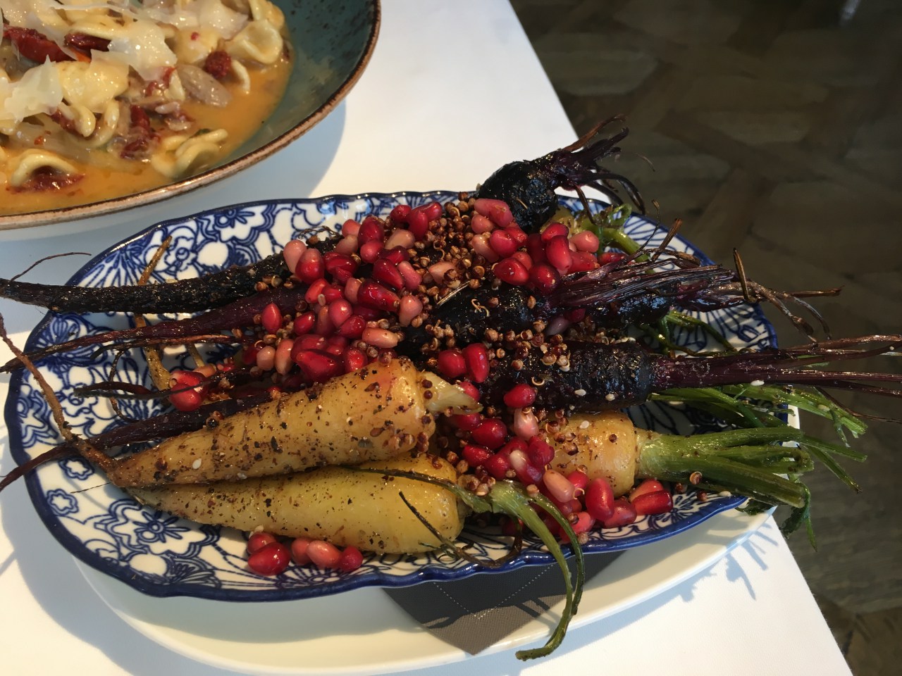 Za'atar Carrots with Pomegranate, The Belvedere Beverly Hills