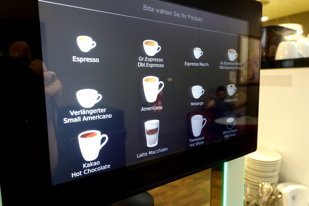 Espresso Machine, Austrian Airlines Business Lounge Vienna Review