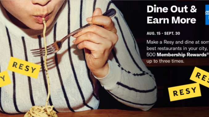 Earn 1500 AMEX Points With Resy