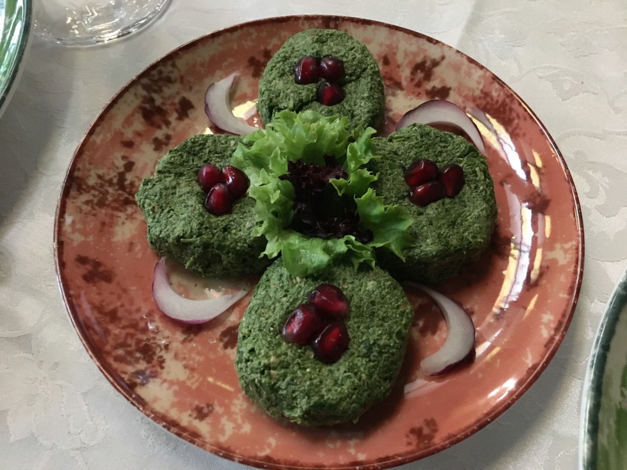 Spinach Pkhali, Cat Cafe St. Petersburg Russia Review