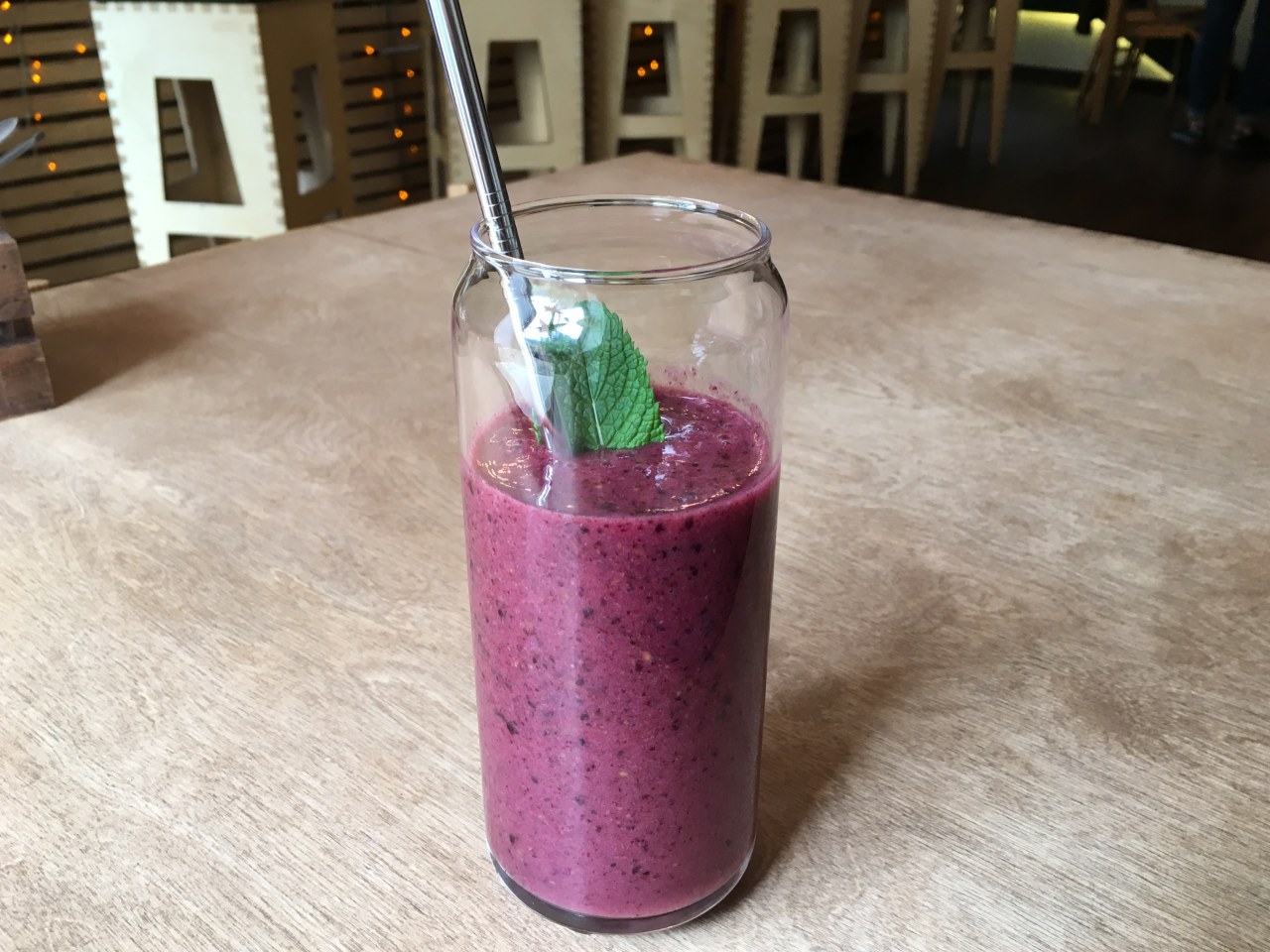 Berry Smoothie, Cafe Ukrop, St. Petersburg Russia Review