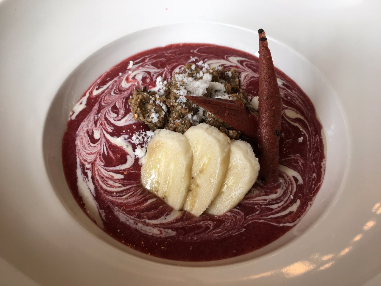Smoothie Bowl, Ukrop Cafe Review, St. Petersburg Russia
