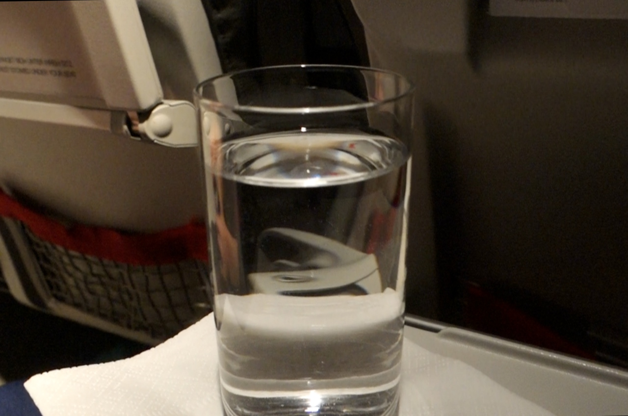 Austrian Airlines A320 Business Class Review: Water