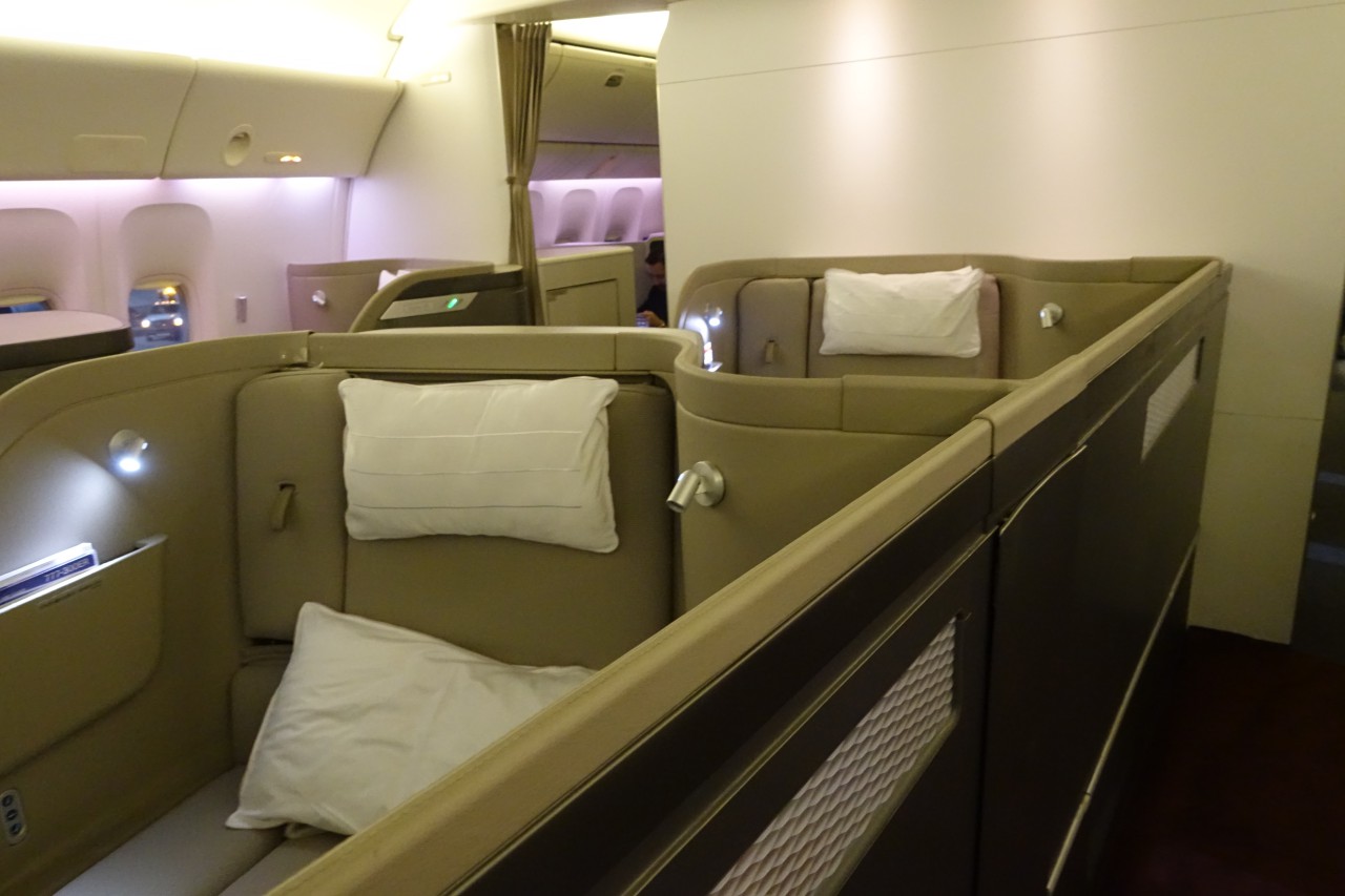 Cathay Pacific First Class Seats 1D and 2D