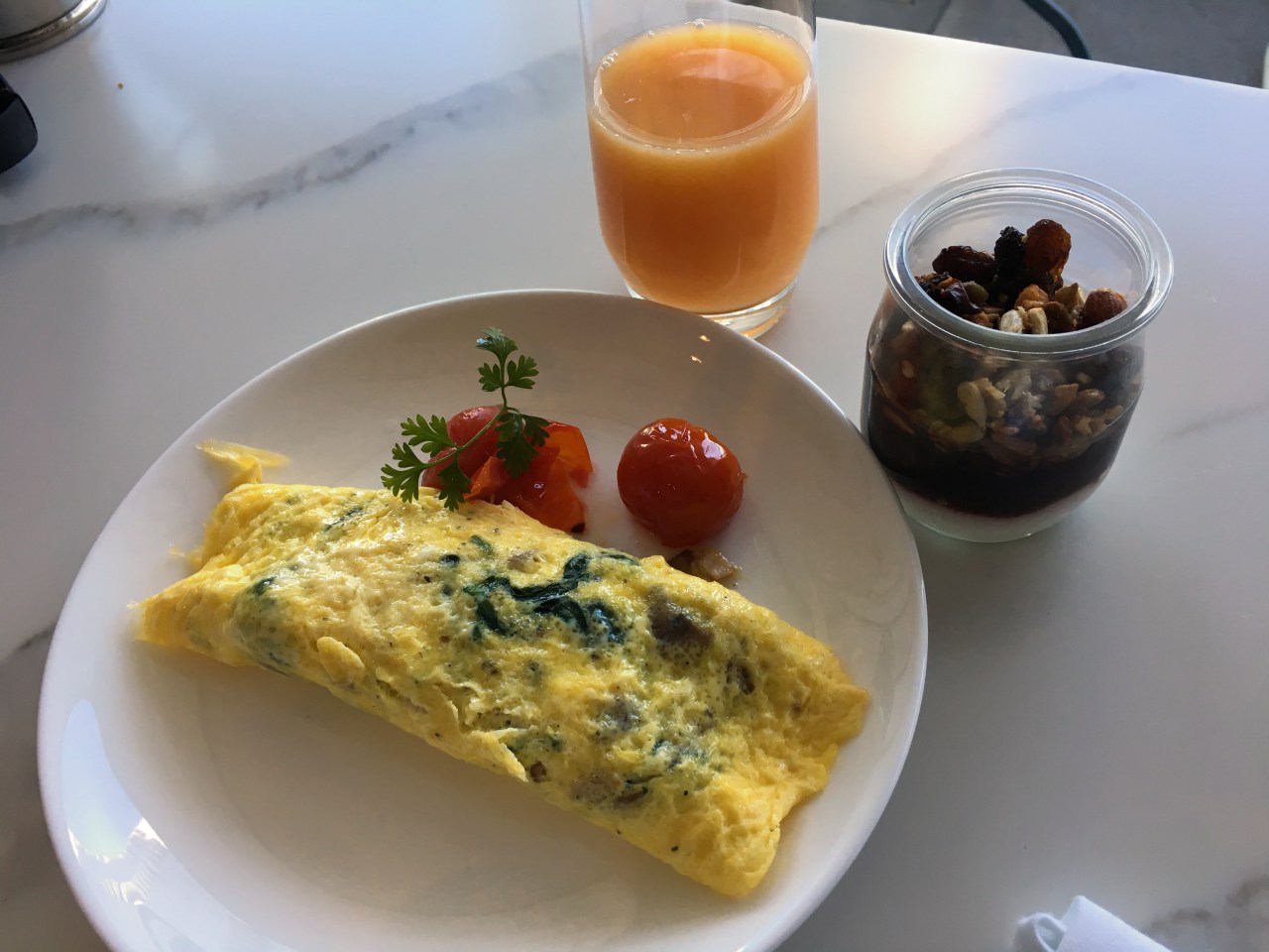 Made to Order Omelet, Fairmont Pacific Rim Gold Lounge Breakfast 
