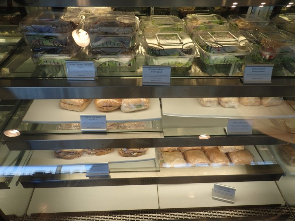 Salads and Sandwiches for Purchase, American Admirals Club SFO Lounge Review