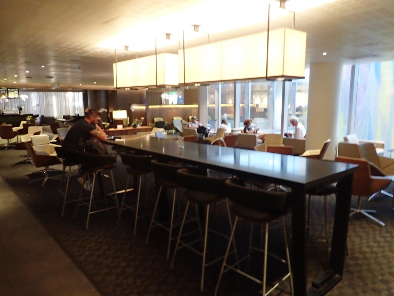 Oneworld Business Class Lounge LAX Seating 