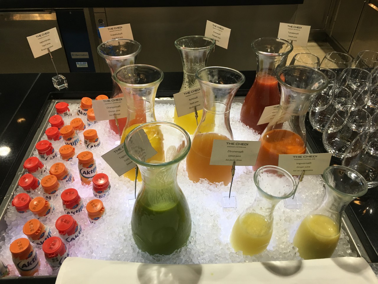 Breakfast Juices, The Chedi Andermatt Review