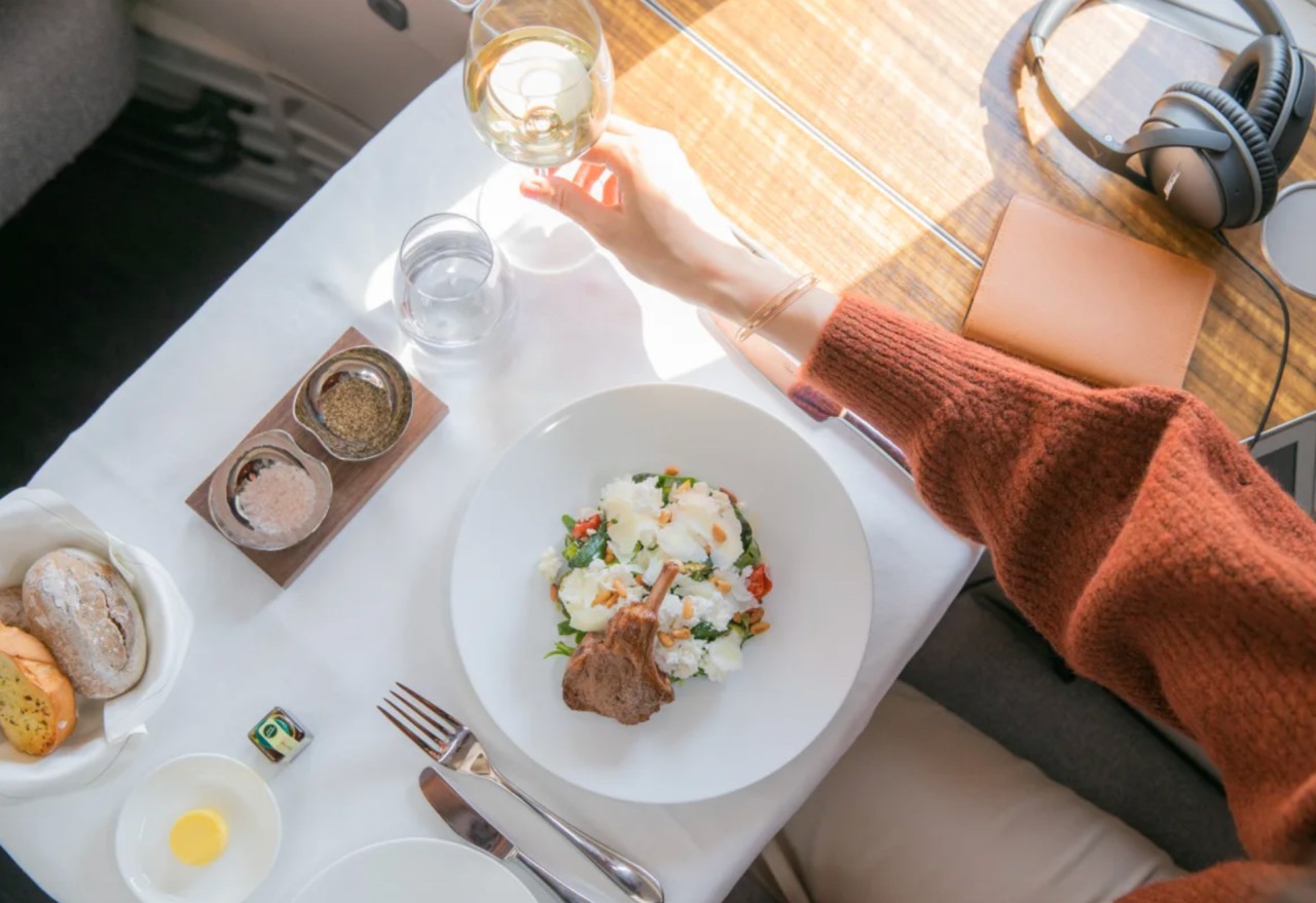Cathay Pacific New First Class Dining
