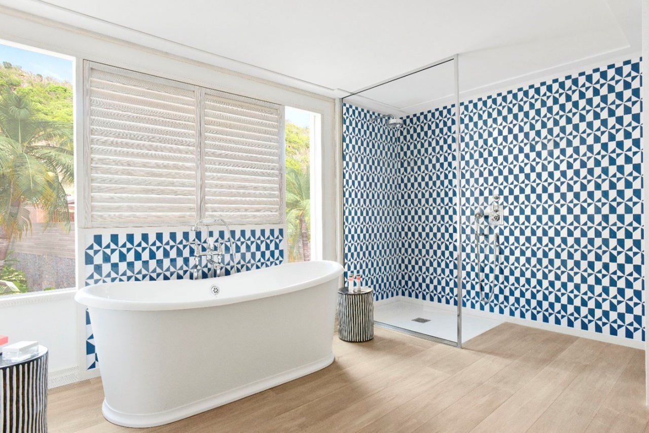 Newly Renovated Ocean Suite Bathroom, Cheval Blanc St. Barths