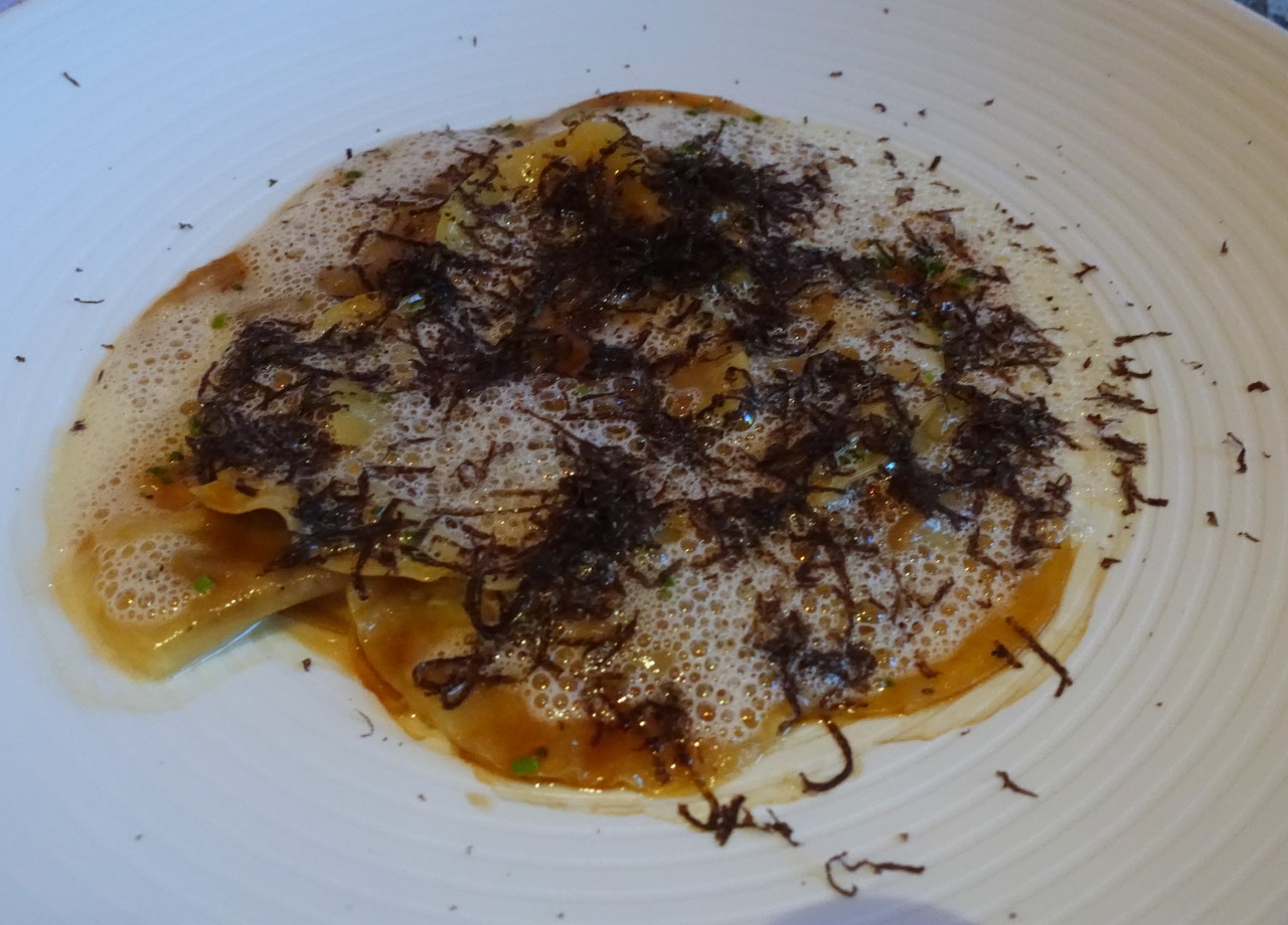 Braised Beef Ravioli with Black Truffles, Restaurant focus, Vitznau Review