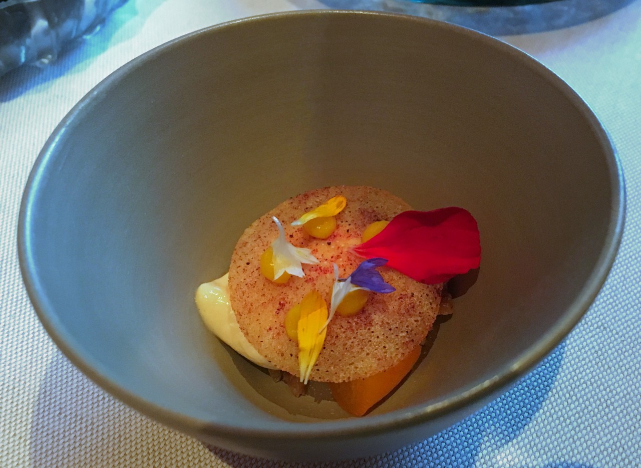 Tuna and Kimchi Macaron Amuse Bouche, Restaurant Focus, Vitznau