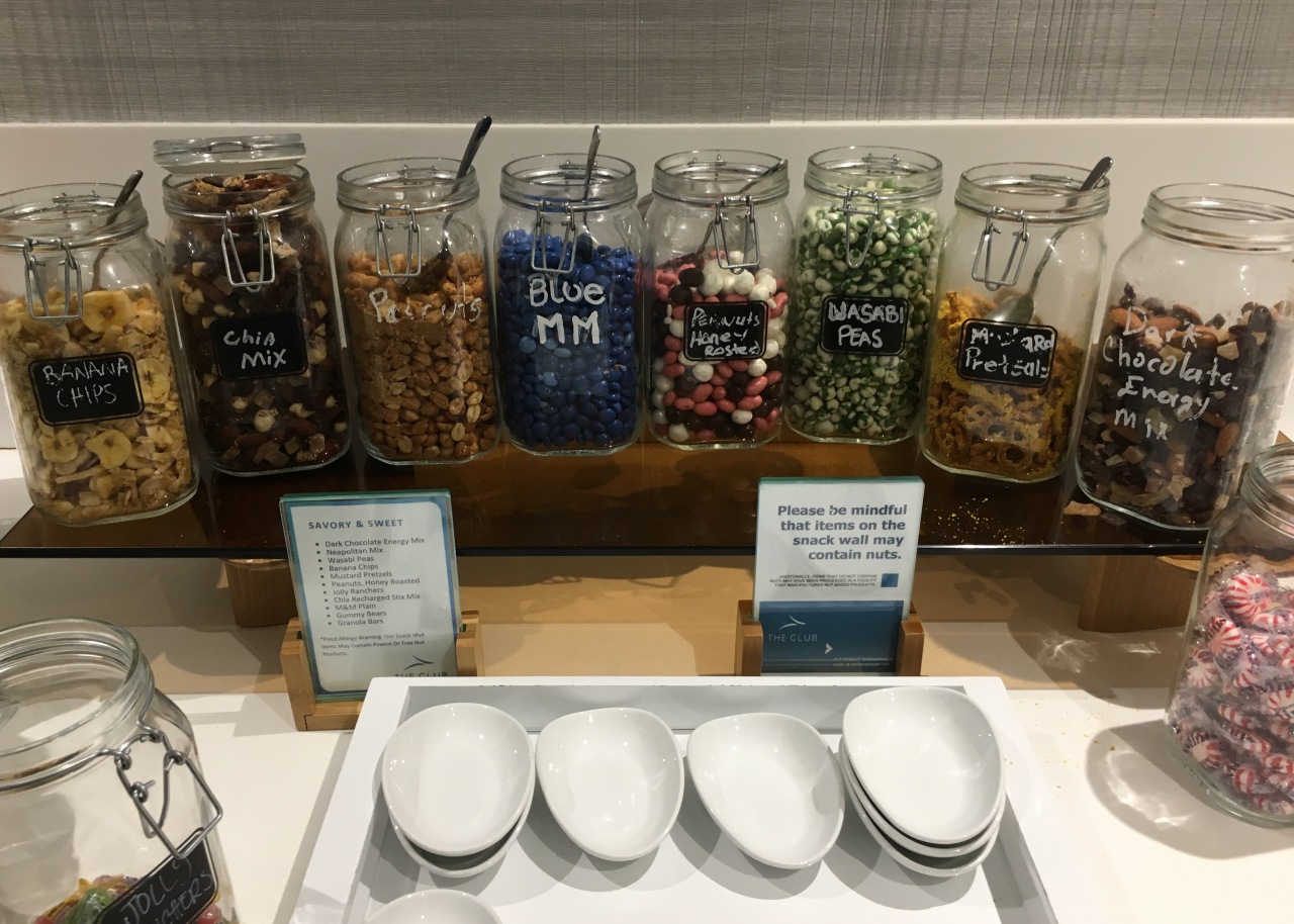 Dry Snacks, The Lounge, Boston Airport Review