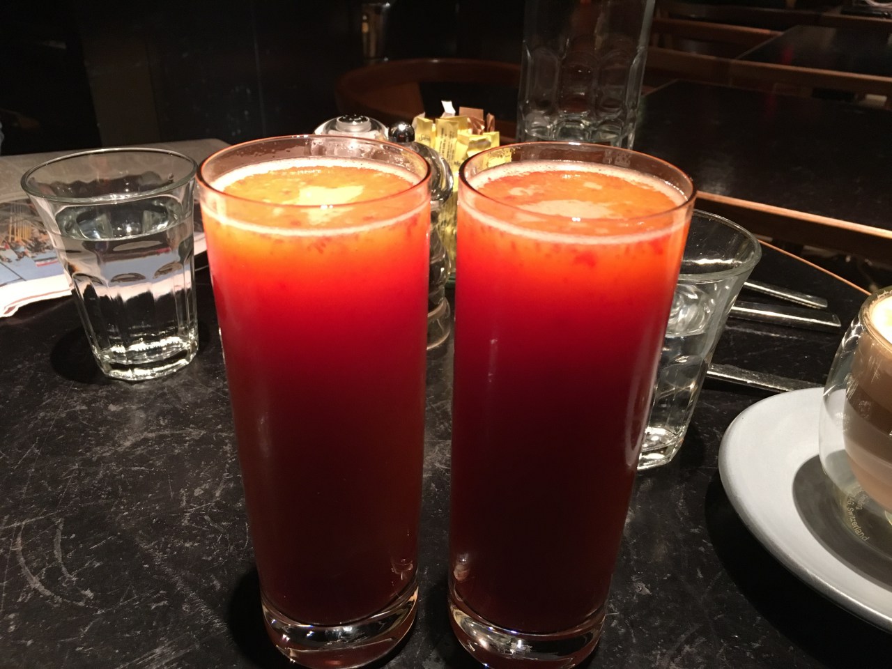 Andaz 5th Avenue Breakfast Review-Strawberry Orange Juice