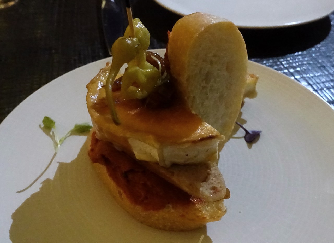 Sausage and Goat Cheese Tapa, Avecita, Kimpton Grand Cayman Review