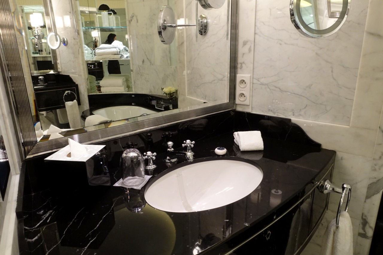 The Peninsula Paris Review: Bathroom Sink