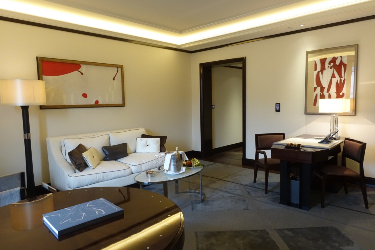 Grand Premier Suite Living Room, The Peninsula Paris Review