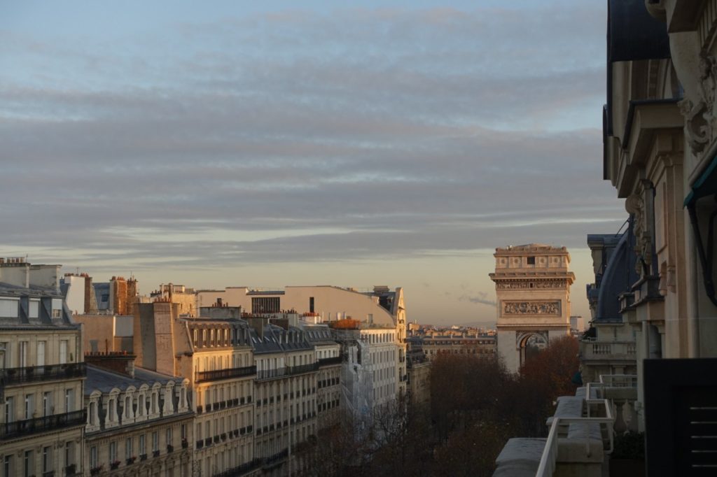 View of Arc de Triomphe from Grand Premier Suite, The Peninsula Paris Review