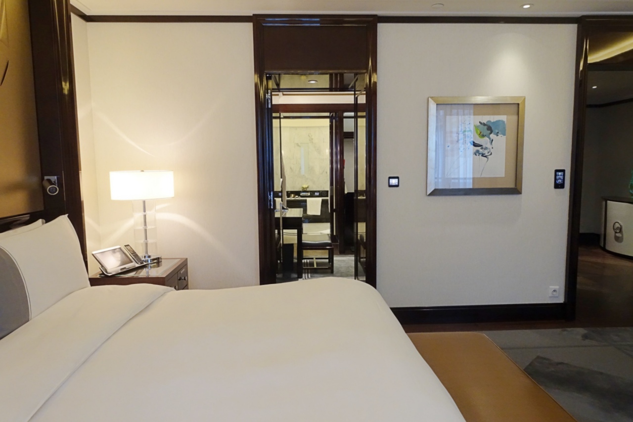 The Peninsula Paris Grand Premier Suite Review: View Towards Bathroom from Bedroom