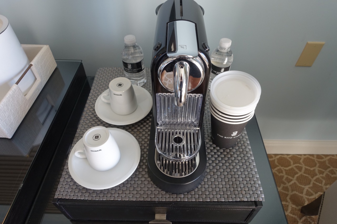 Nespresso Machine, Ritz-Carlton Grand Cayman Review