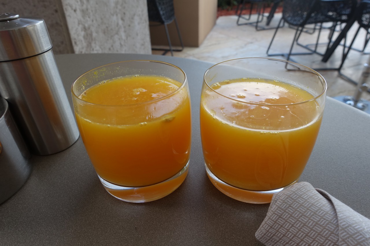 Fresh Squeezed Orange Juice, Breakfast at The Ritz-Carlton Grand Cayman