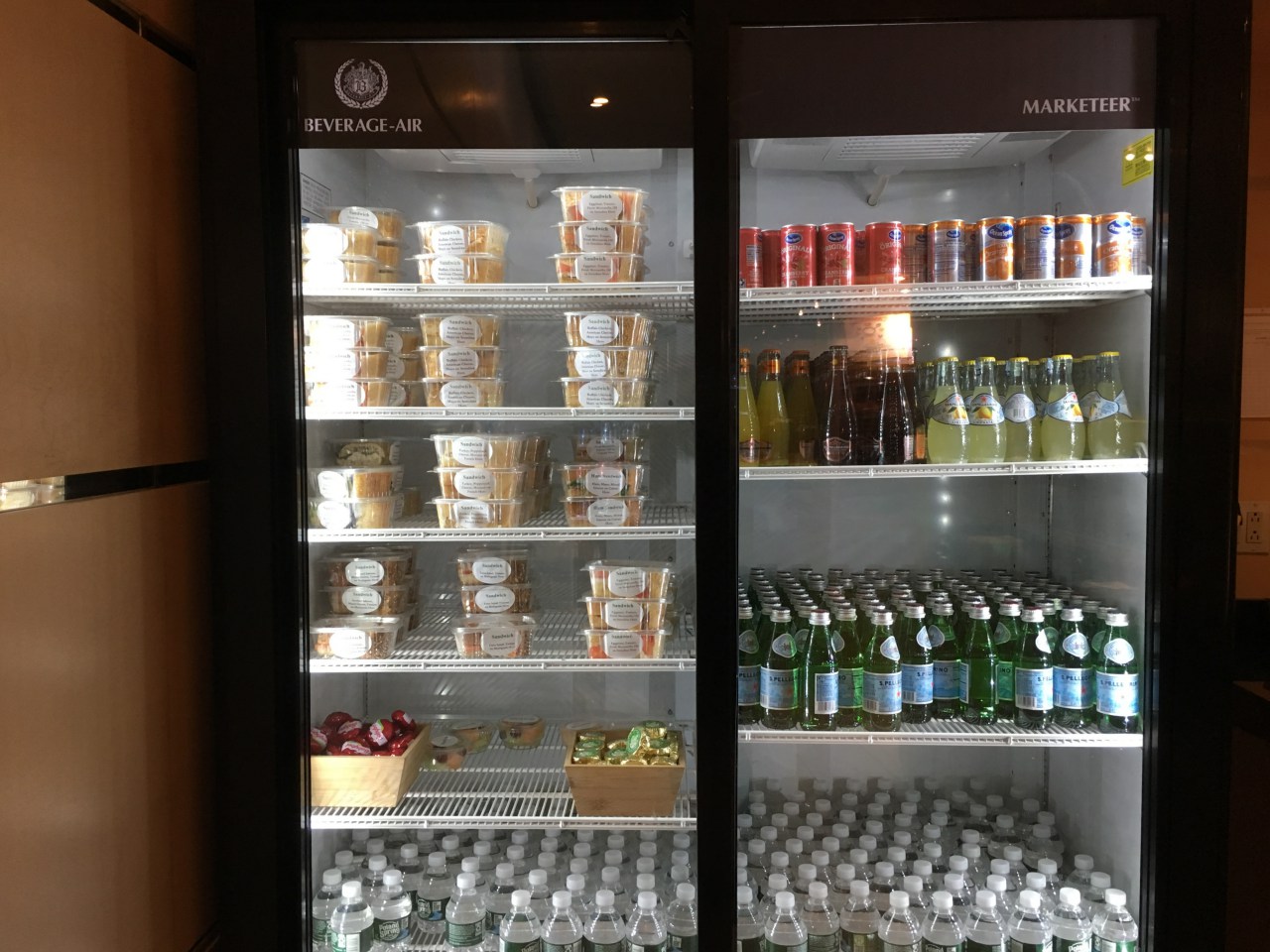 Alitalia JFK Lounge Review: Sandwiches in Chilled Case
