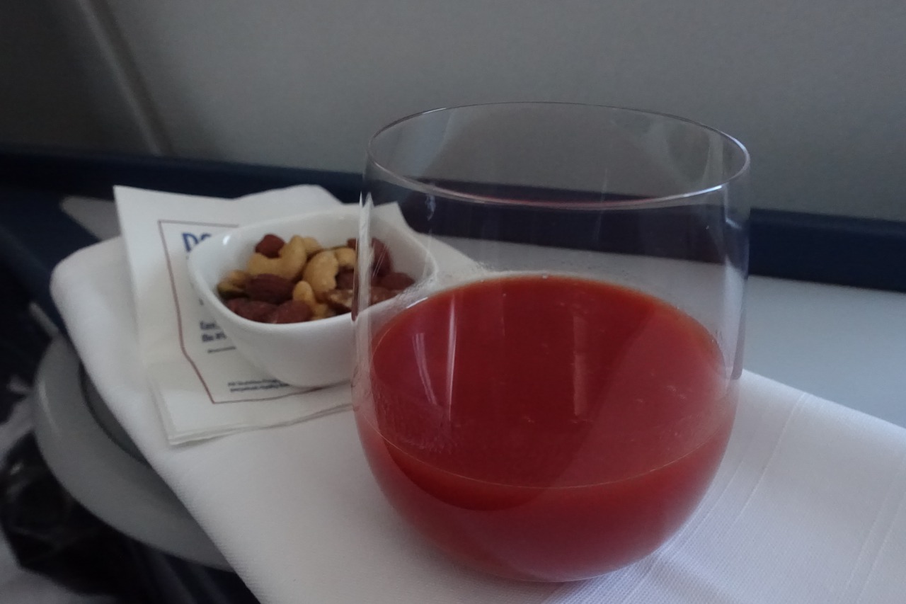 Mixed Nuts and Tomato Juice, Delta One A330 Review