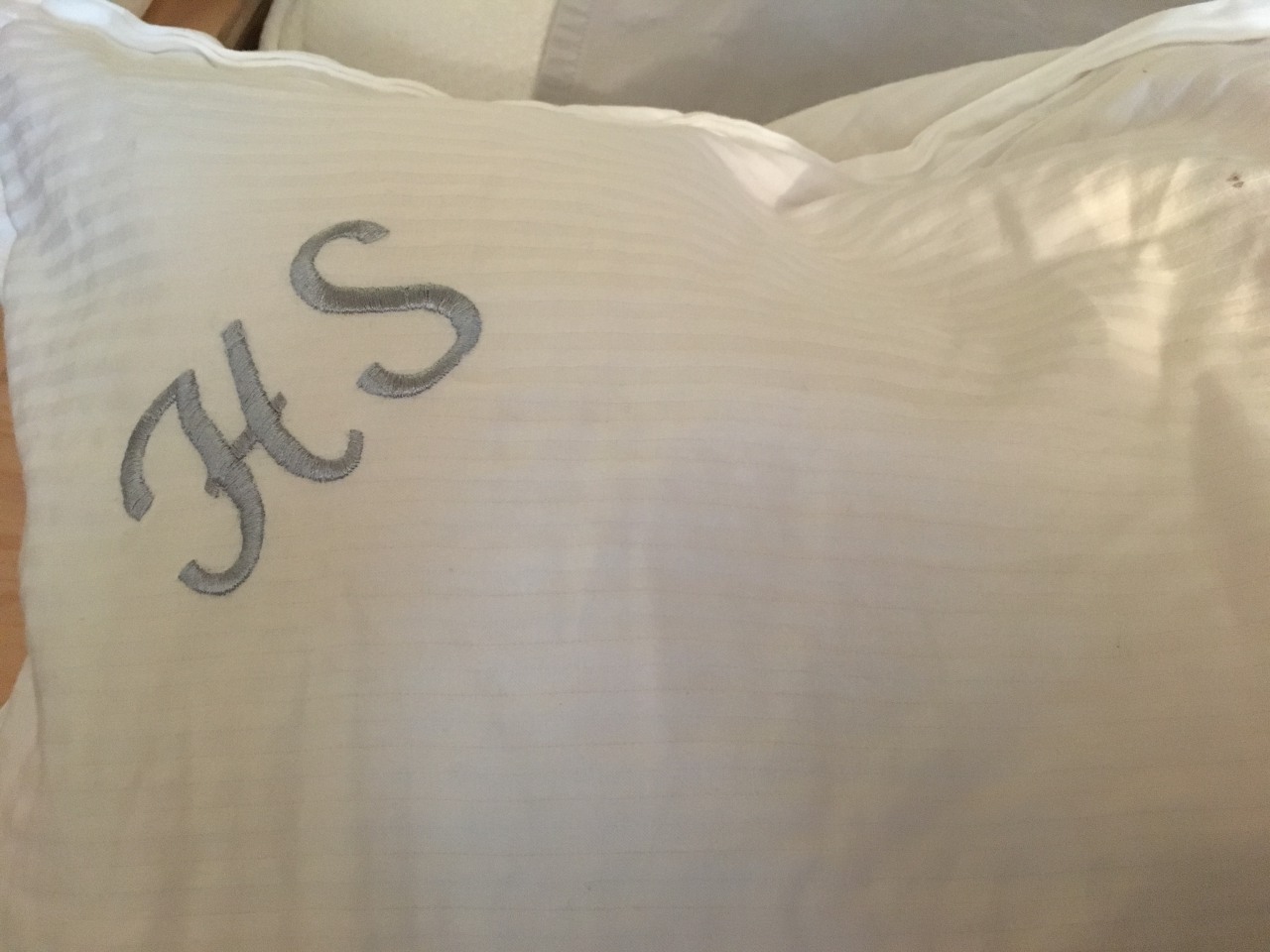Monogrammed Pillowcases from The Peninsula Beverly Hills