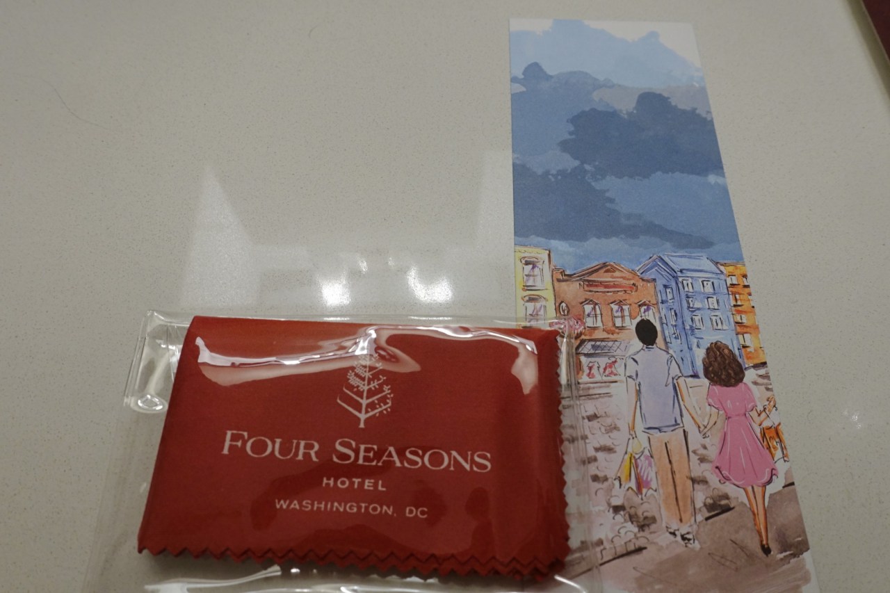 iPhone and iPad Cleaning Cloth, Four Seasons Washington, DC Review