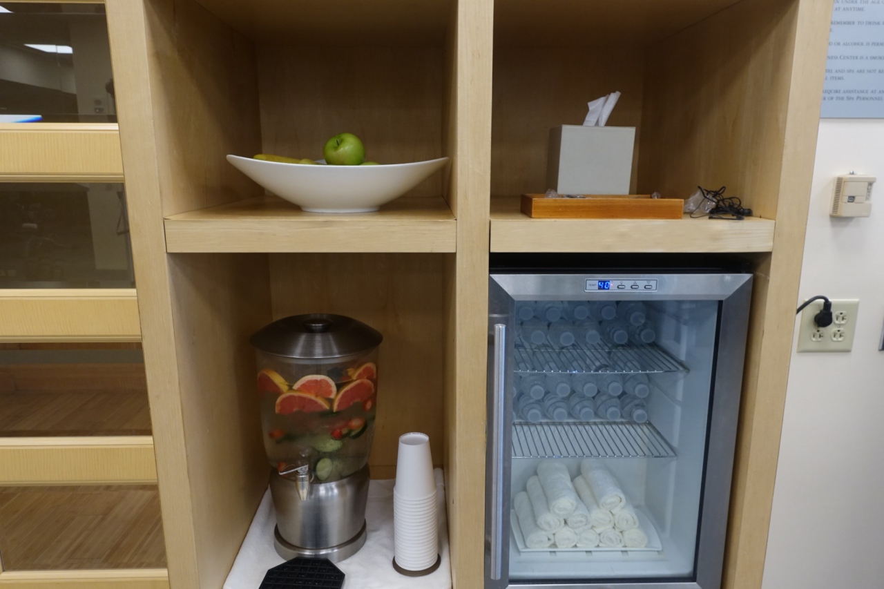 Fitness Center Infused Water and Chilled Towels, Mandarin Oriental Washington, DC Review