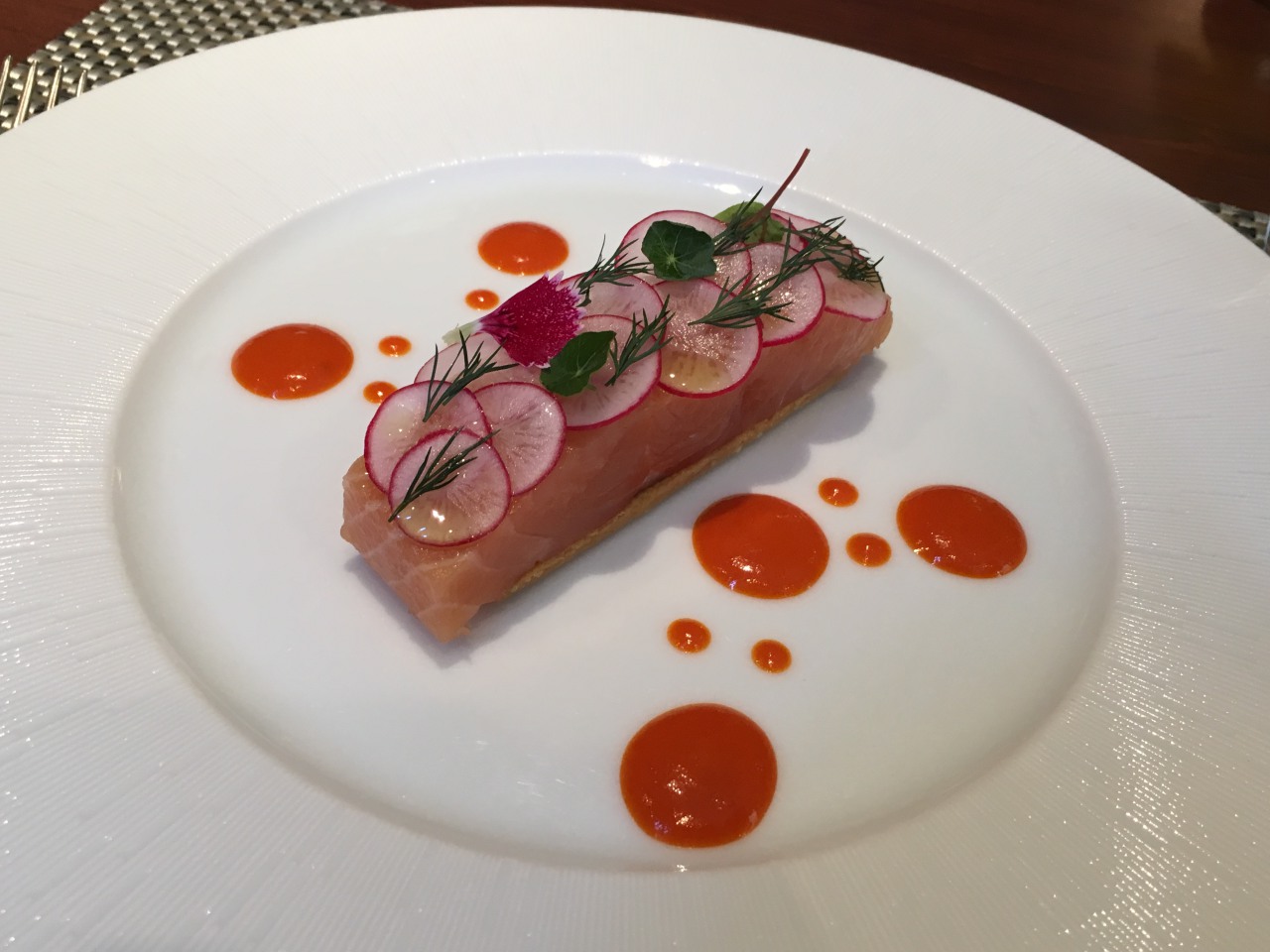 Sea Trout Appetizer, Chez Olivier Tokyo Review