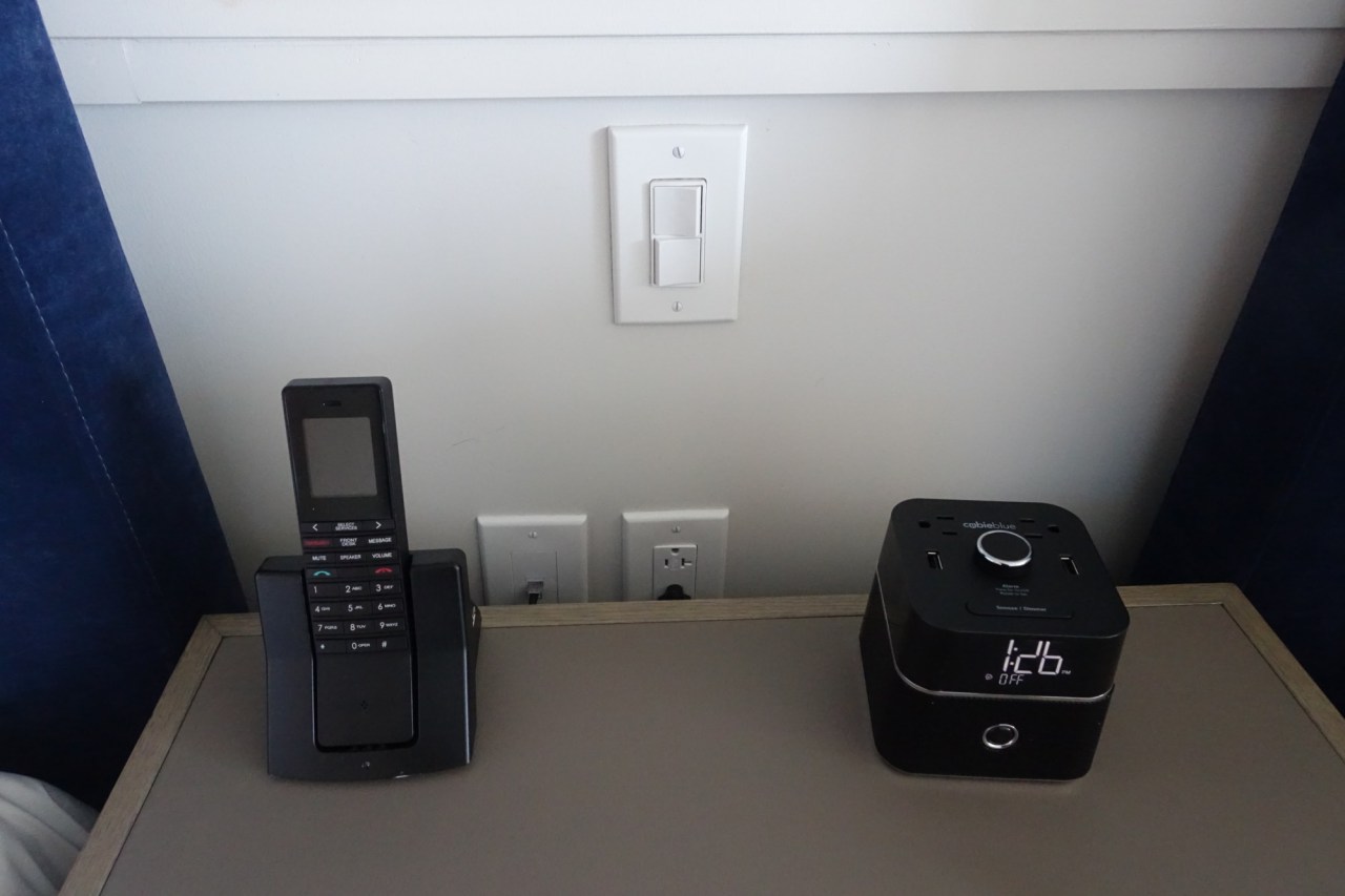 Phone and Alarm Clock with Power Outlets, Cliff House Maine Review