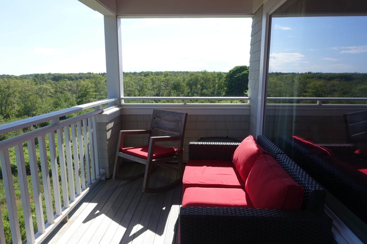 Beach Suite Balcony, Inn by the Sea Review, Cape Elizabeth, Maine
