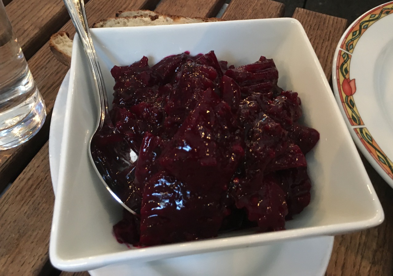 Oda House Review: Beets in Plum Sauce