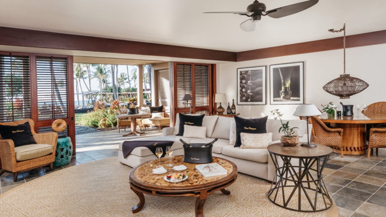 Wai'olu Suite Inspired by Dom Perignon, Four Seasons Hualalai