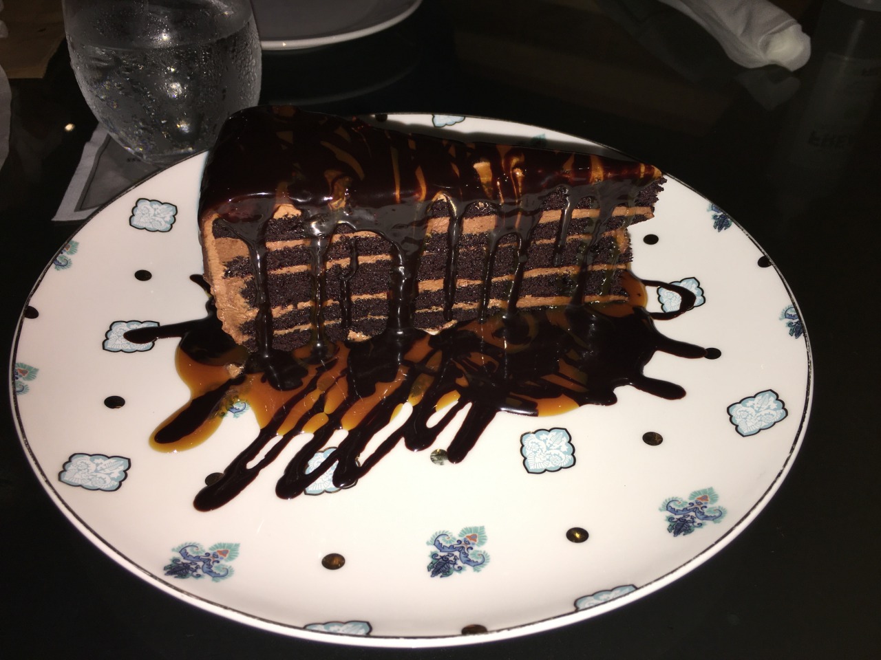 10 Layer Chocolate & Caramel Gateau, 1609 Restaurant Bermuda