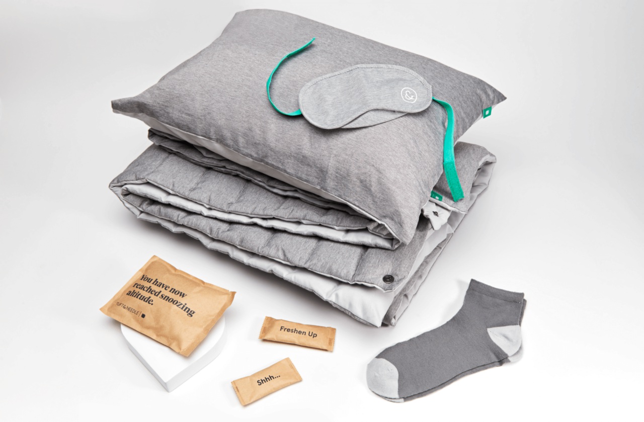 New JetBlue Mint Pillow and Blanket from Tuft & Needle