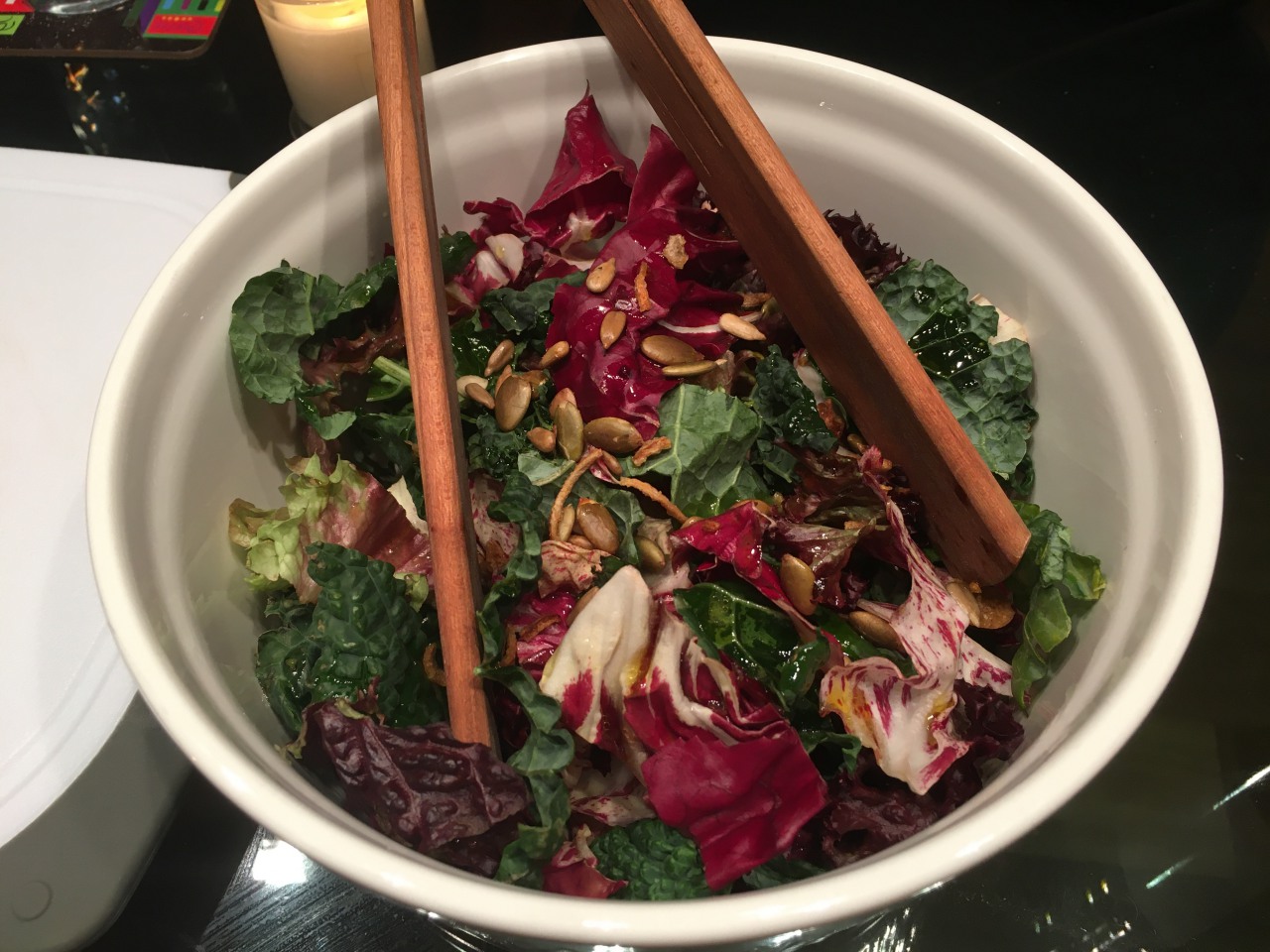 Winter Greens with Tarragon Vinaigrette, Eleven Madison Park at Home Review