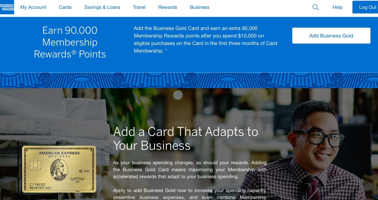 90K AMEX Business Gold Card (Targeted)
