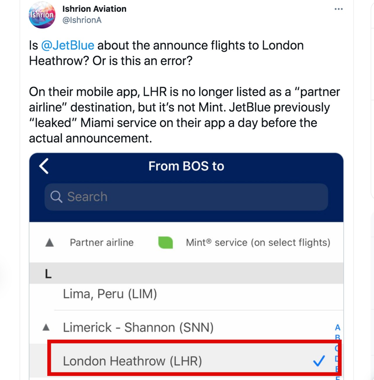 JetBlue Will Fly to London Heathrow LHR