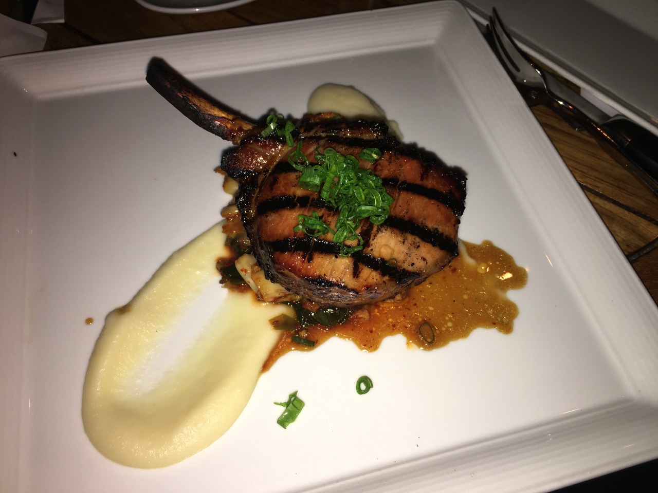 Pork Chop with Kim Chee