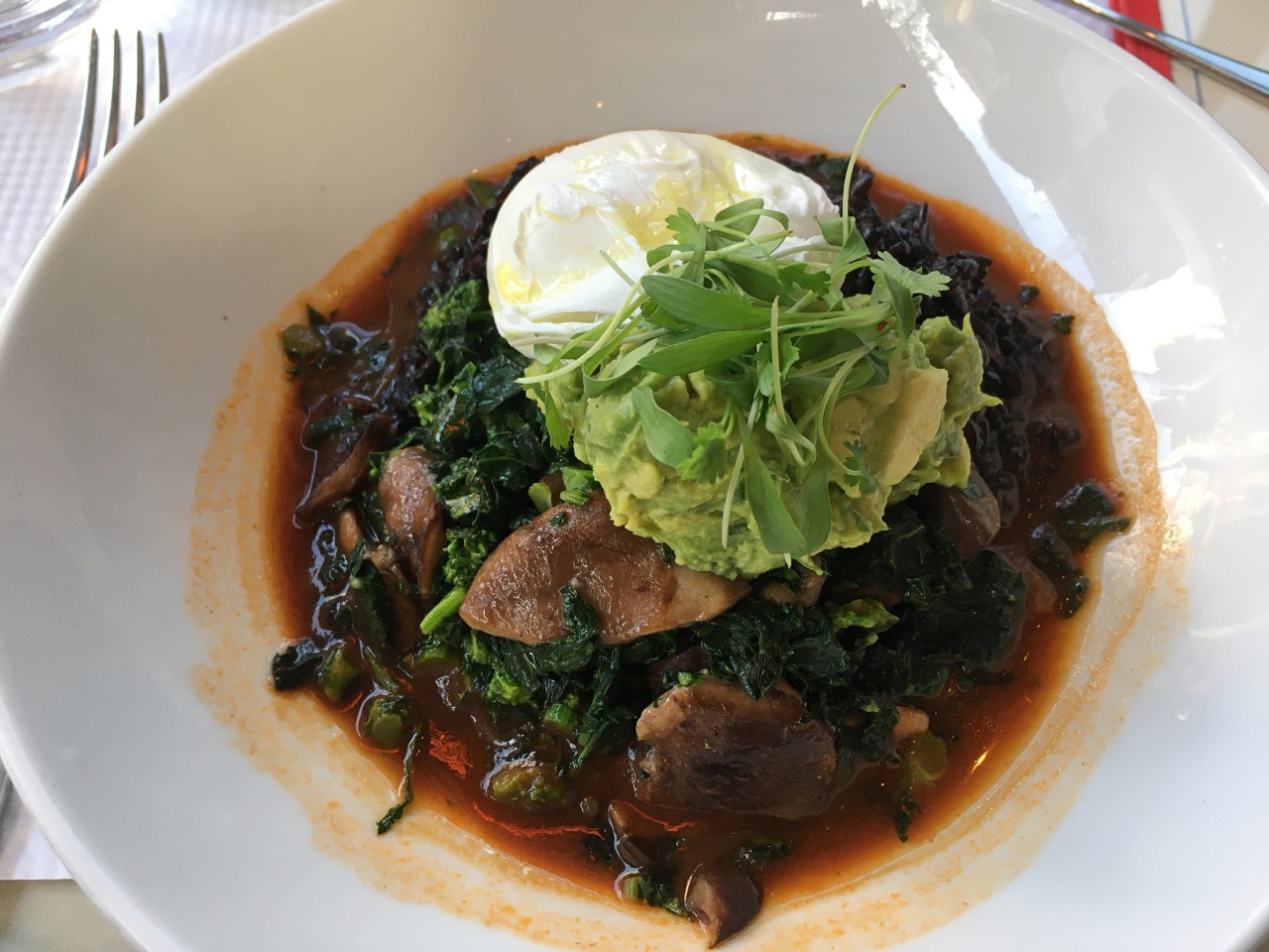 Purple Sticky Rice Bowl, Cafe Cluny NYC Review